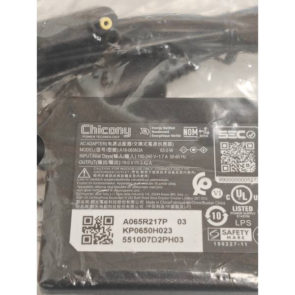 Incarcator Laptop, Acer, Swift 5 SF514-55T, SF514-55TA, KP.06501.005, PA-1650-50, 19V, 3.42A, 65W, mufa 3.0x1.1mm