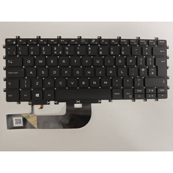Tastatura Laptop 2-in-1, Dell, XPS 15 9575, P73F, P73F001, iluminata, neagra, layout UK