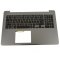 Carcasa superioara cu tastatura palmrest Laptop, Dell, Inspiron 15 5565, P66F, P66F002, C98XV, 0C98XV, PT1NY, 0PT1NY, A1P6000100, A1P6000100-2, AM1P6000100, iluminata, argintie, layout US