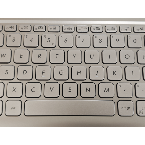 Carcasa superioara cu tastatura palmrest Laptop, Asus, VivoBook 14 X415J, X415JA, X415JANS, X415JF, X415JP, 90NB0TU1-R31UI0, 90NB0TU1-R31US0, 13NB0ST1P01011-3, 13N1-CFA0212, X415EP-1S, iluminata, argintie, layout US