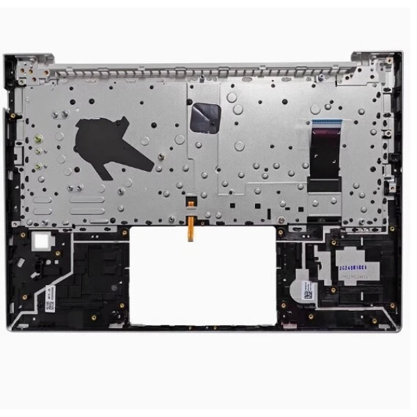 Carcasa superioara cu tastatura palmrest compatibila Laptop, HP, EliteBook 640 G12, 645 G12, N97245-001, N97245-271, N97245-B31, 4BX8VTATP30, FAX8V008010, iluminata, argintie, layout US