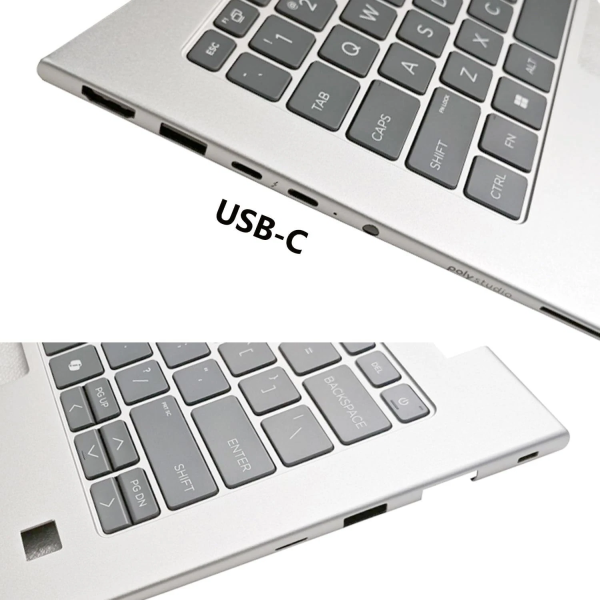 Carcasa superioara cu tastatura palmrest compatibila Laptop, HP, EliteBook 640 G12, 645 G12, N97245-001, N97245-271, N97245-B31, 4BX8VTATP30, FAX8V008010, iluminata, argintie, layout US