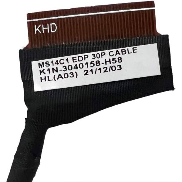 Cablu video Laptop, MSI, Modern 14 B11MO, B11MOL, MS-14D3, K1N-3040158-H39, K1N-3040158-H58, MS14C1, EDP Cable, 30 pini