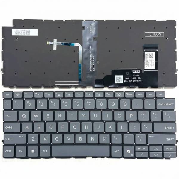 Tastatura Laptop, HP, EliteBook 8 G1a 14 inch, iluminata, gri, layout US