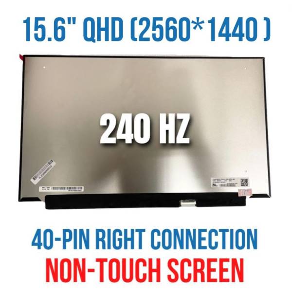 Display Laptop Gaming, MSI Pulse 15 B13VFK, B13VGK, B13VGK-475XRO, LQ156T1JW03, 15.6 inch, QHD, 2560x1440, IPS, conector ingust, narrow, 40 de pini, 240Hz