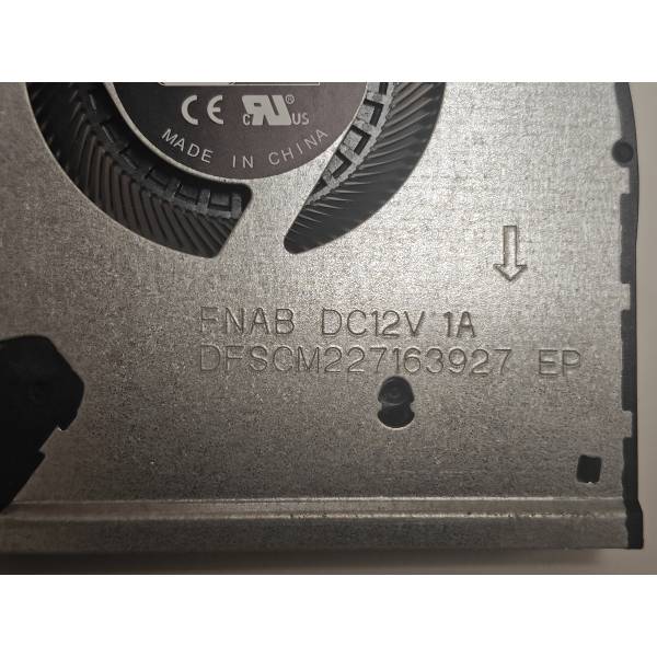 Cooler procesor Laptop Gaming, Asus, 13NR08E0P02011, 13NR0540P01011, 13NR0880P01011, 13NR06X0T02011, DFSCM227163927-FPF8, 6033B0106301, DFSCM227163927-FNAB, 6033B0092301, DFSCM227163927-FPPL, 6033B0111301, DFSCL12E16486T-FNHF, 6033B0095501, 12V, 1A, CPU