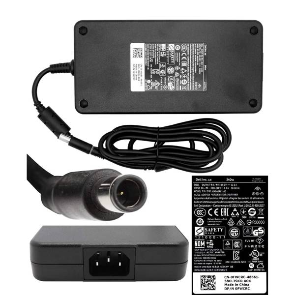 Incarcator  Laptop Gaming, Dell, Precision 17 7730, P34E, P34E001, FWCRC, 0FWCRC, GA240PE1-00, ADP-240AB D, 19.5V, 12.3A, 240W, conector 7.4x5.0mm