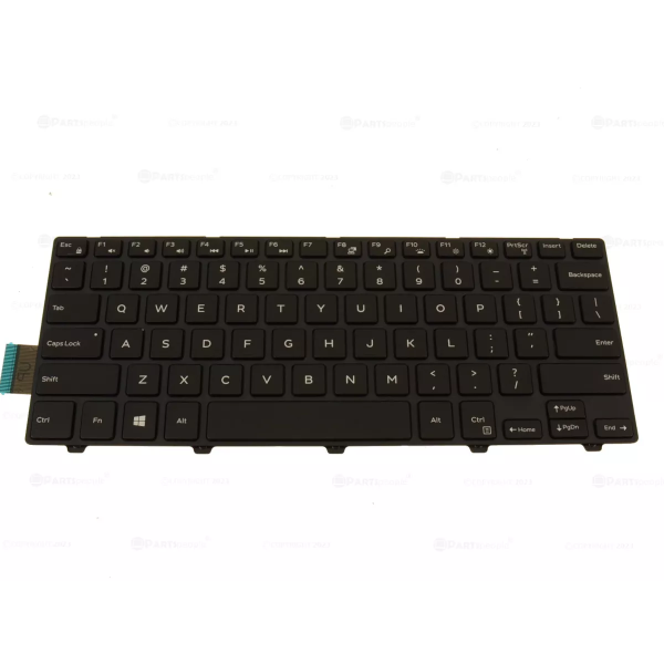Tastatura Laptop, Dell, Inspiron 14 3476, P76G, P76G002, 9MPVP, 09MPVP, iluminata, neagra, layout US
