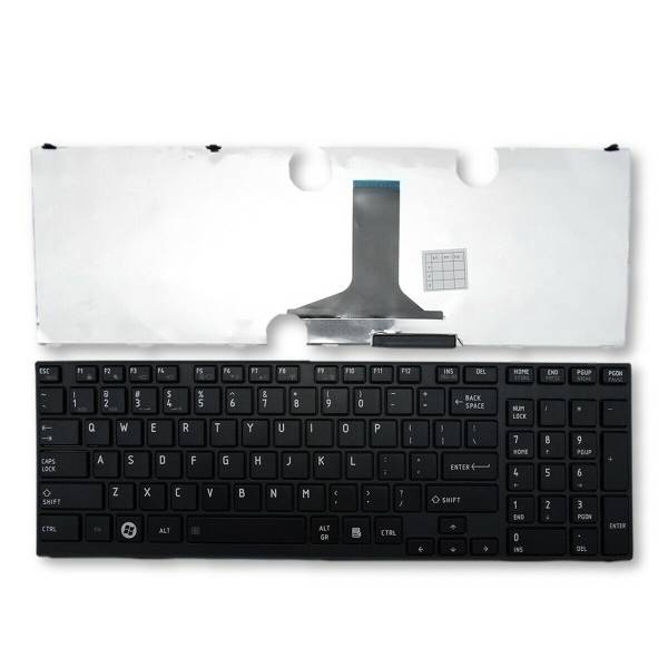 Tastatura laptop, Toshiba, MP-09N53US6698, 9Z.N4YBC.301, K000119550, MP-10N83US6698, NSK-TQ3BC, PK130IU1E05, PK130IU2B00, cu rama, US