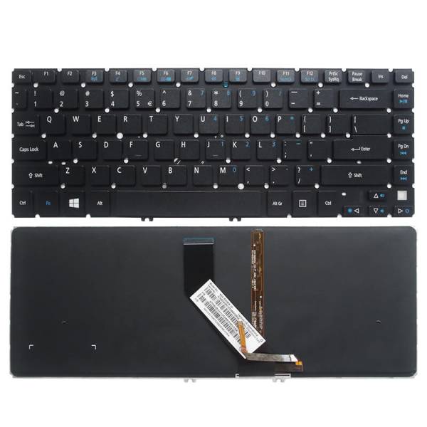 Tastatura Laptop Acer Aspire V5-472PG iluminata fara rama us