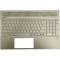 Carcasa superioara cu tastatura palmrest Laptop, HP, Pavilion L26324-031, L26324-B31, L24755-001, L24755-031, L24755-B31, L24752-001, L24752-B31, L24752-271, L24753-001, L24753-271, L24753-B31, EBG7B015010-1, 54G7BTATP00, iluminata, argintie, layout US