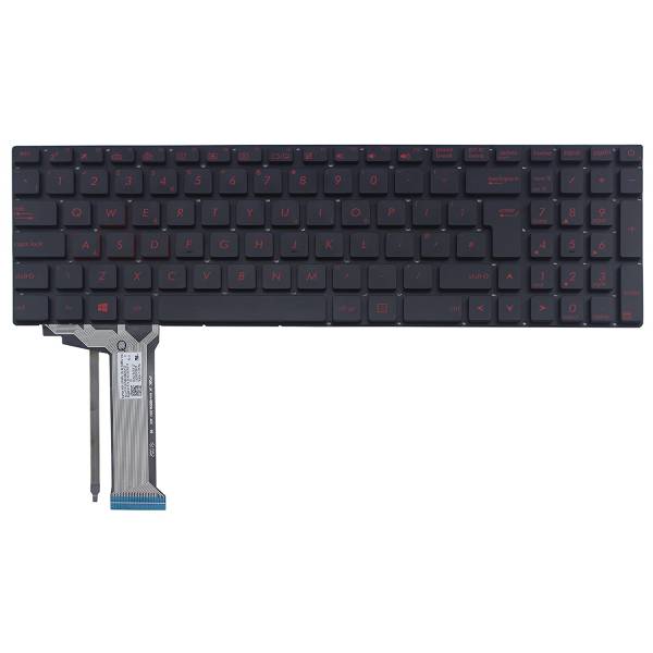 Tastatura Laptop, Asus, ROG G552V, G552VL, G552VW, G552VX, iluminata, neagra, layout UK