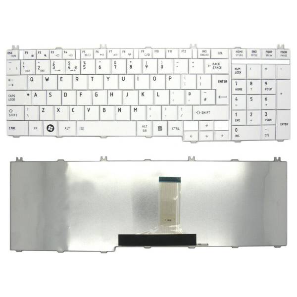 Tastatura Laptop, Toshiba, C660, alba