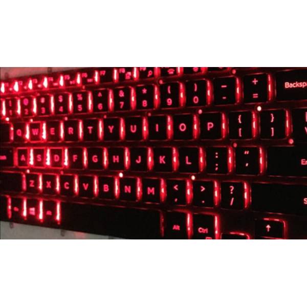 Tastatura Laptop, Dell, Inspiron 15 5575, P75F, P75F002, iluminata, rosie, layout US