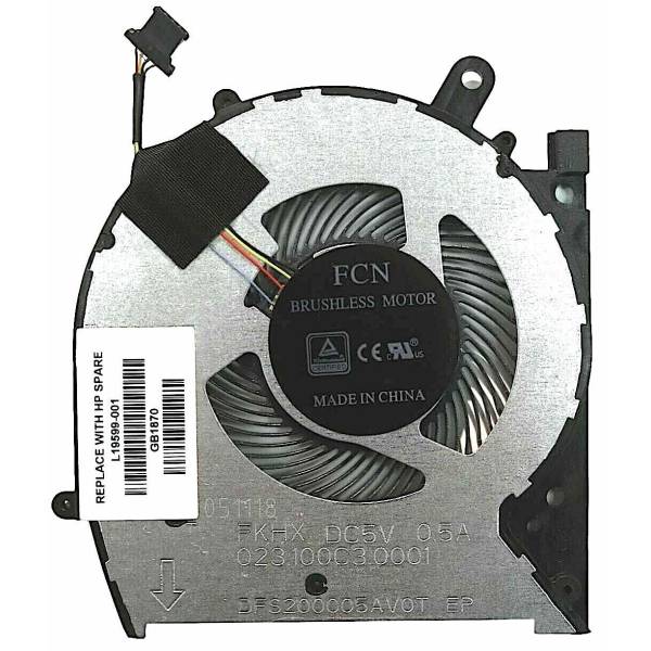 Cooler Laptop, HP, Envy X360 13-AG, 13M-AG, TPN-W133, L19599-001, L24198-001, L23528-001, DFS200005AV0T-FKHX, 023.100C3.0001, ND75C23-17J14, 5V, 0.5A
