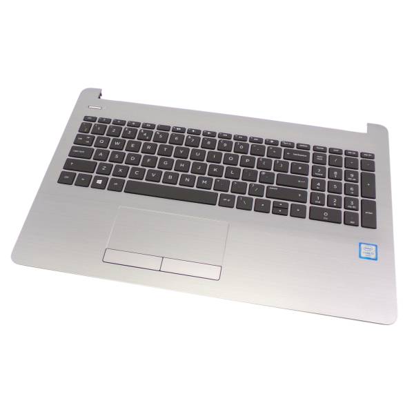 Carcasa superioara cu tastatura palmrest Laptop, HP, 250 G6, 255 G6, 256 G6, AP204000622, AM204000110, argintie, layout US