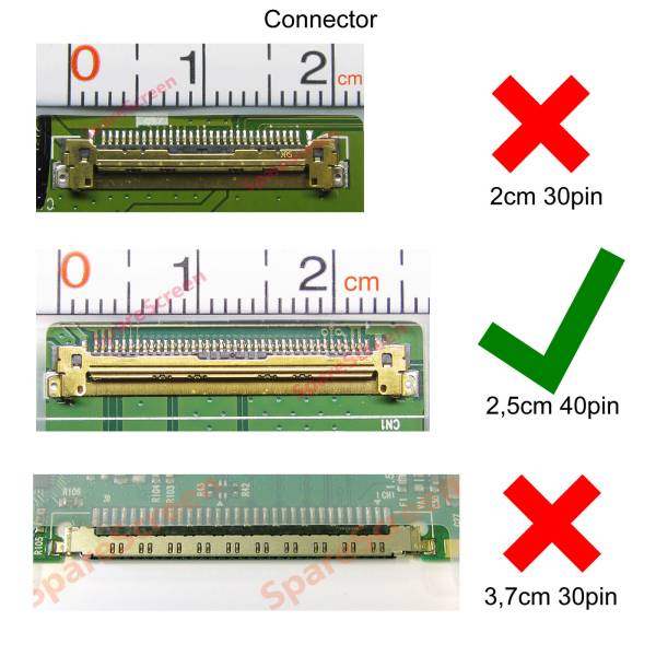 Display Laptop, Lenovo ThinkPad T480s Type 20L7, 20L8, 00NY664, LP140QH2(SP)(B1), LP140QH2-SPB1, 14 inch, WQHD, 2560x1440, 60Hz, 315mm latime, 40 pini