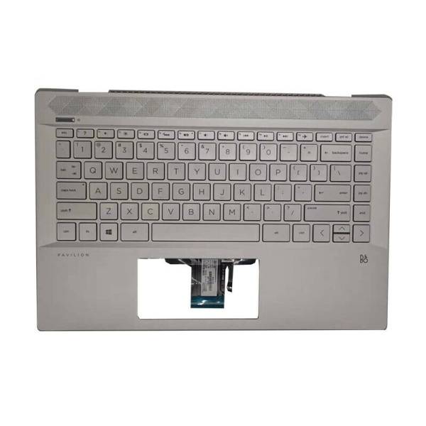 Carcasa superioara cu tastatura palmrest Laptop, HP, Pavilion 14-CE, TPN-Q207, 54G7ATATP10TEEP, 910300195620, DD1851, L19191-251, SP5CD8214Q9H, cu iluminare, layout US