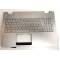 Carcasa superioara tastatura palmrest laptop, Asus, ROG G551, G551V, G551VW, G551J, G551JW, GL551, GL551J, GL551JW, argintie, iluminata, UK