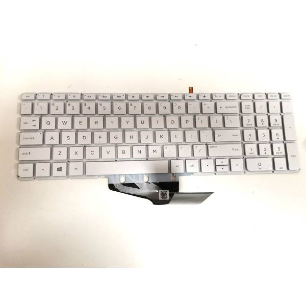 Tastatura Laptop, HP, Pavilion 17-AB, iluminata, alba, layout US