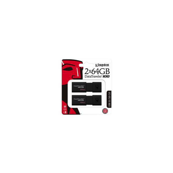 Kingston 2 x 64GB USB 3.0 DataTraveler 100 G3