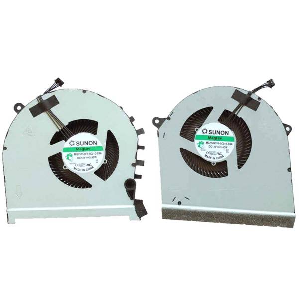 Set coolere Laptop, HP, Omen 5 Plus 17-CB, 17T-CB, TPN-C144, L57367-001, L62864-001, MG75091V1-1C010-S9A, MG75091V1-1C020-S9A, 12V, 5.40W, 12mm grosime