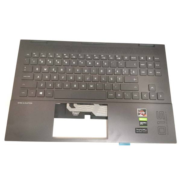Carcasa superioara cu tastatura palmrest Laptop, HP, Omen 15Z-EN, iluminata, RGB, layout US