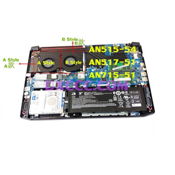Cooler Laptop, Acer, ConceptD CN315-71P, N17C2, DFS531005PL0T, GPU, 5V, 0.5A