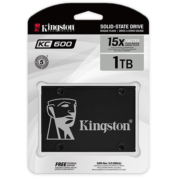 Solid-State Disk (SSD) KINGSTON KC600, 1TB, SATA3, 2.5, SKC6001024G