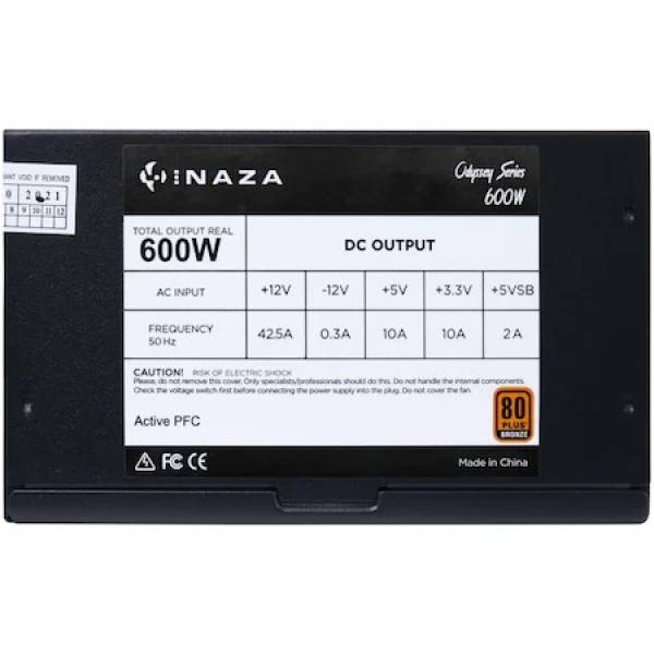Sursa Inaza Odyssey, 80 PLUS Bronze, 600W