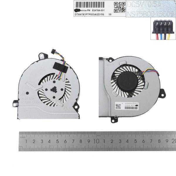 Cooler Laptop, HP, 15-AK, TPN-Q159, 834784-001, NS75B0015C09, 5V, 0.5A, 7.8cm