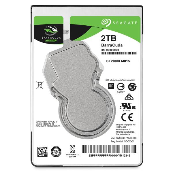 HDD Laptop Seagate BarraCuda 2TB, 5400rpm, 128MB cache, SATA III