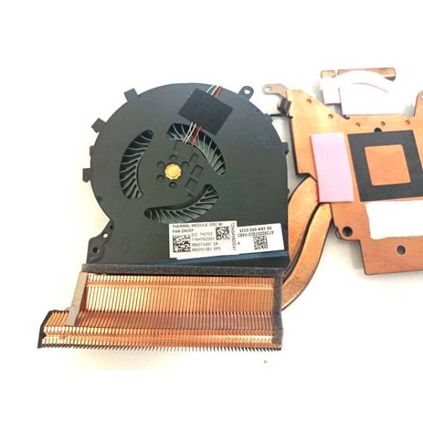 Set coolere cu radiator Laptop Gaming, HP, Pavilion 15-DK, 15T-DK, TPN-C141, M53281-001, M54374-001, AT39D007DP0 PNK1, GN20P, ND85C16-18L02, ND85C16-18L03, 5V, 0.50A