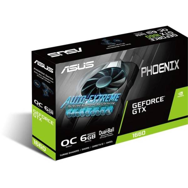 Placa video Asus Phoenix GeForce GTX 1660 OC SUPER, 6GB GDDR5, 192-bit