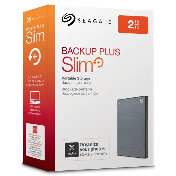 HDD extern Seagate Backup Plus Slim 2TB, 2.5 inch, 11.7mm, USB 3.0, Arginti