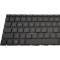 Tastatura palmrest Laptop, HP, Pavilion X360 15-CR, 15T-CR, TPN-W132, iluminata, neagra, layout US