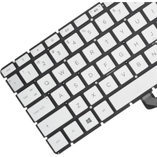 Tastatura palmrest Laptop, HP, Pavilion X360 15-CR, 15T-CR, TPN-W132, iluminata, argintie, layout US