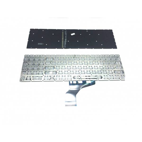 Tastatura palmrest Laptop, HP, Pavilion X360 15-CR, 15T-CR, TPN-W132, iluminata, argintie, layout US