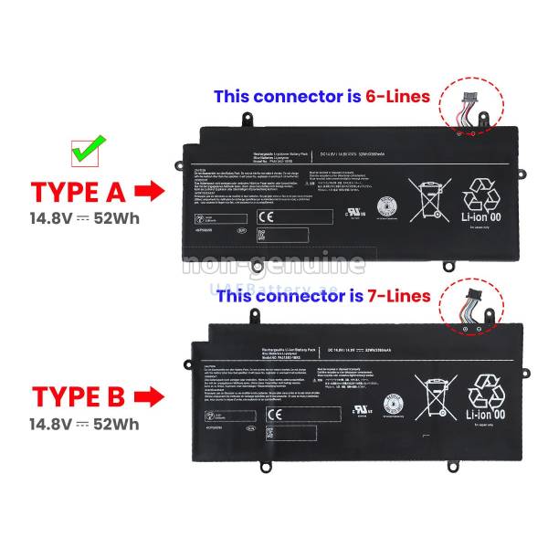 Baterie Laptop, Toshiba, Portege Z30T-A, Z30T-B, Z30T-C, Z30-A, Z30-B, Z30-C, PA5136U-1BRS, 14.8V, 3380mAh, 52Wh, 6 pini