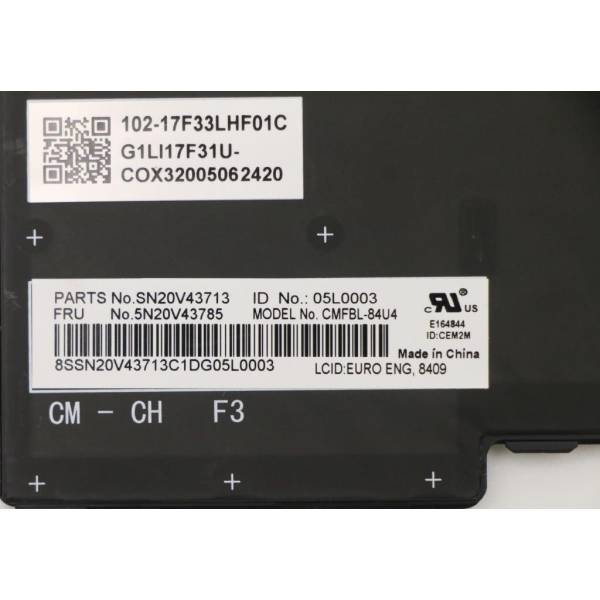 Tastatura Laptop, Lenovo, ThinkPad 5N20V43760, 5N20V43904, 5N20V44048, 5N20V44192, iluminata, layout US