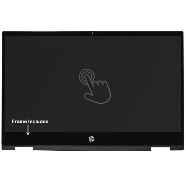 Ansamblu Display cu touchscreen Laptop, Hp, Pavilion x360 14-DW, 14M-DW, 14T-DW, L96515-001, rezolutie FHD 1920x1080, 30 pini