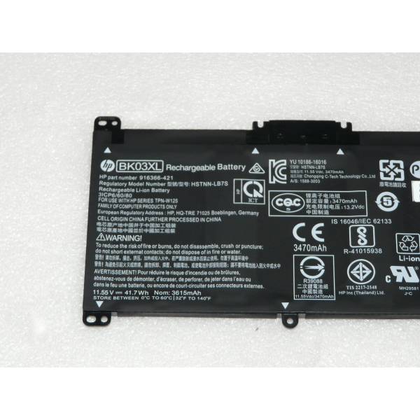 Baterie Laptop, HP, Pavilion X360 14-BA, 14M-BA, 14T-BA, HSTNN-UB7G, HSTNN-LB7S, TPN-W125, 916366-541, 916366-421, 916811-855, 916812-855, BK03XL, 11.55V, 3615mAh, 41.7Wh