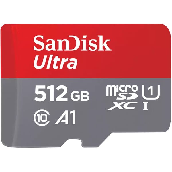 Card de memorie SANDISK Ultra microSDXC, 512GB, 150MB/s, clasa 10/U1/A1, UHS-I, adaptor
