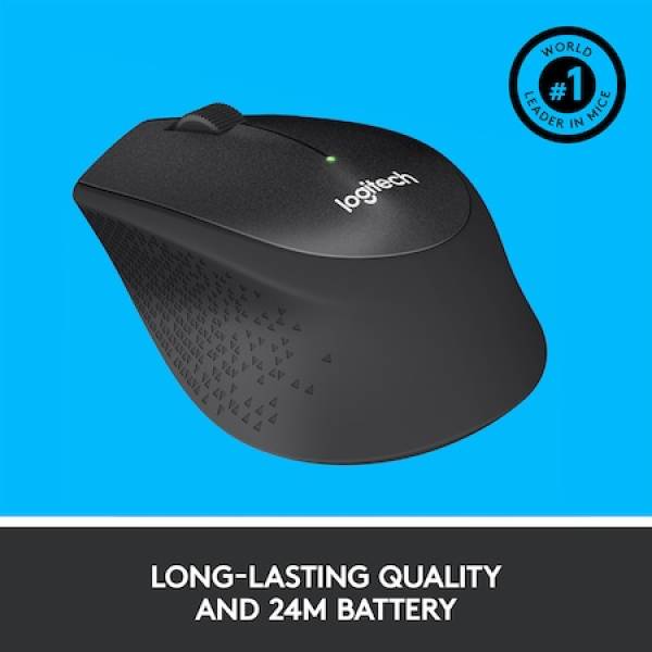 Mouse Logitech M330 Silent Plus, Wireless, Black