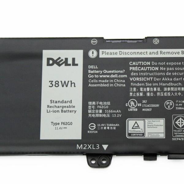 Baterie Laptop, Dell, Vostro 5370, P87G, P87G001, F62G0, 11.4V, 3166mAh, 38Wh