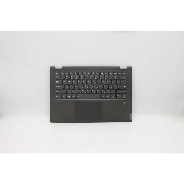 Carcasa superioara cu tastatura palmrest Laptop, Lenovo, IdeaPad Flex-14IWL Type 81SQ, 5CB0S17556, AP2GA000A, iluminata, gri, layout HB