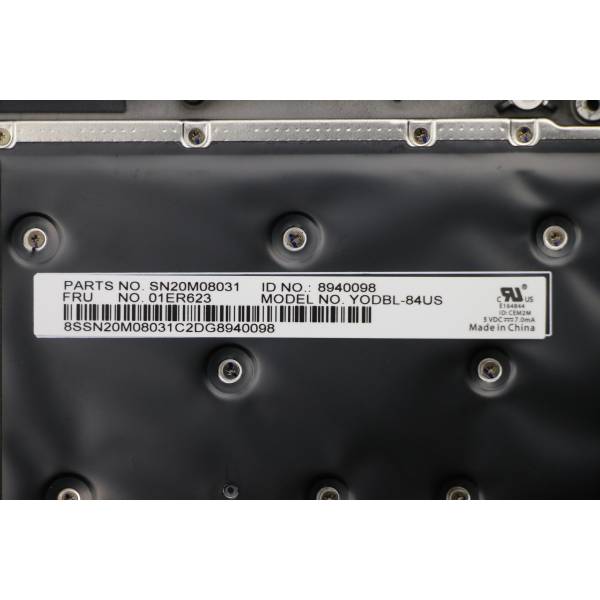 Carcasa superioara cu tastatura palmrest Laptop, Lenovo, ThinkPad X1 Carbon 6th Gen Type 20KH, 20KG, 01LX508, 01LX548, 01LV286, 01LV287, AM12S000500, iluminata, neagra, layout US