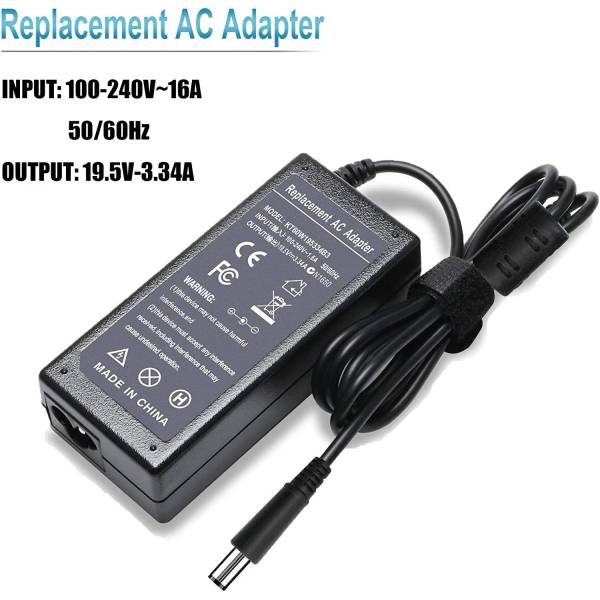 Incarcator compatibil laptop, Dell, PA 10, PA 3E, J62H3, HA65NE0-00, NF599, U7809, UC473, PP31L, PP39L, PP25L, 19.5V, 3.34A, 65W, mufa 7.4x5.0mm