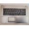Carcasa superioara cu tastatura palmrest Laptop, Asus, R751J, R751JB, 90NB01K2-R31UK0, 13N0-PIA0421, 13N0-PIP0221, gri, layout UK
