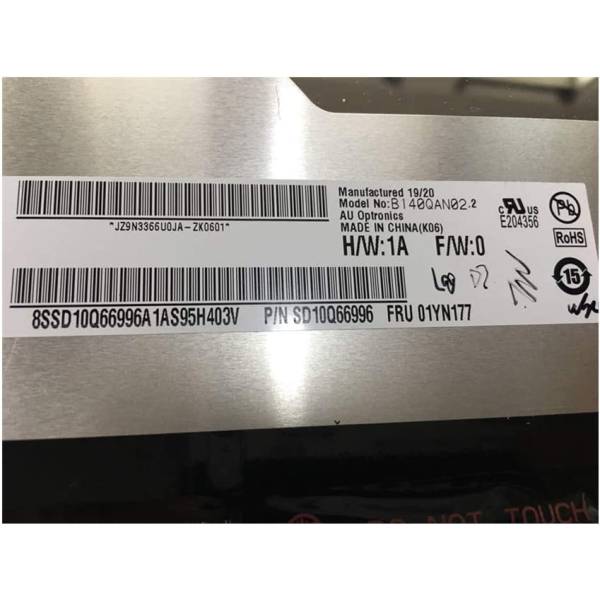 Display Laptop, B140QAN02.2, 14 inch, LED, QHD 2560x1440, SD10Q66996, FRU 01YN177, fara prinderi, 40 pini, non touch Display Laptop, B140QAN02.2, 14 inch, LED, QHD 2560x1440, SD10Q66996, FRU 01YN177, fara prinderi, 40 pini, non touch